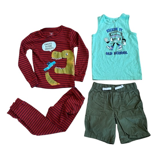 5T Toddler Boy Bundle Lot Set 17PC Long Sleeve Top Hoodie Sweatshirt - Picture 3 of 8